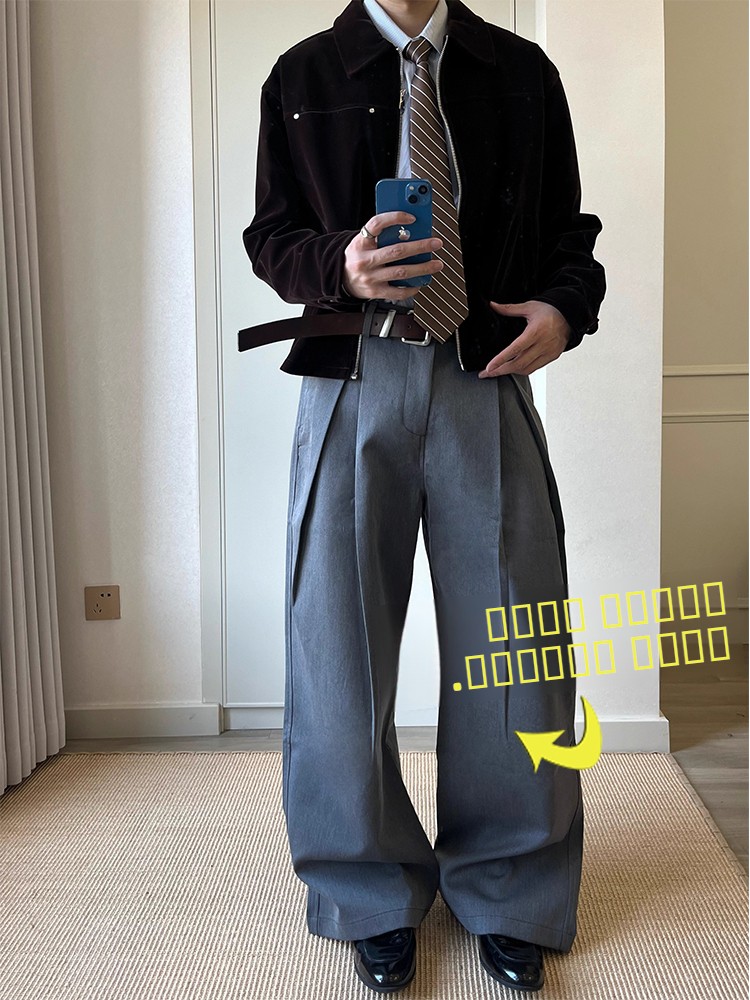 Tailored Trouser Wide - Casual Thiened Fce Lined 3D Tailored