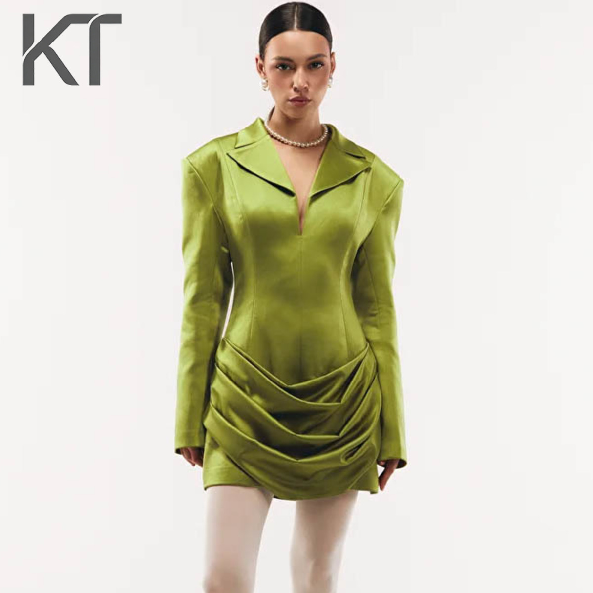 Women Formal Wear H&M - KT Elegant Satin Blazer Dress For