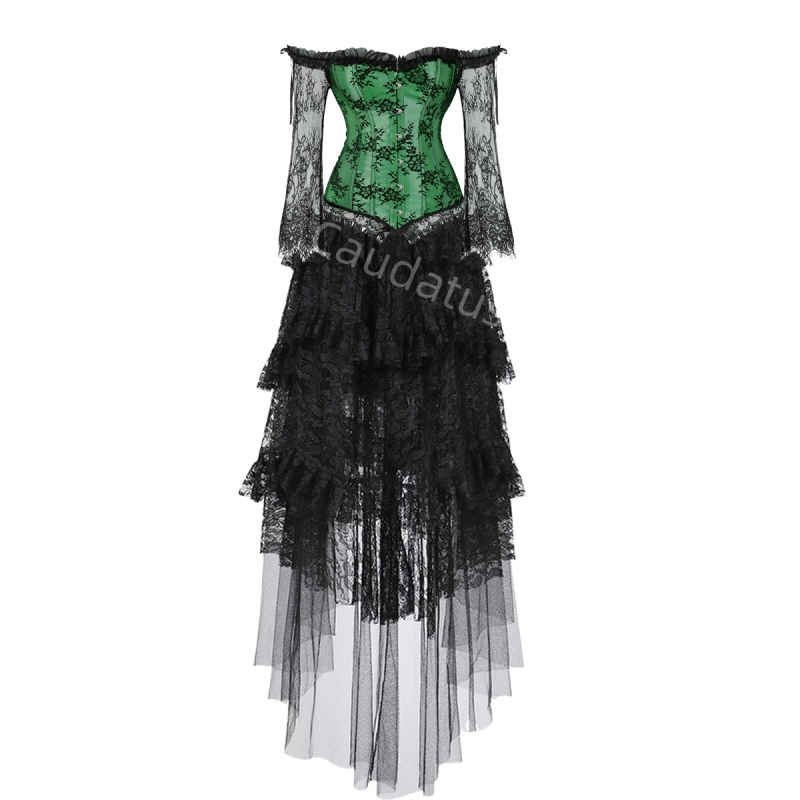 Corset Dress Plus Size Long Sk - Women'S Green Formal Wear incelemesi ve fiyatı