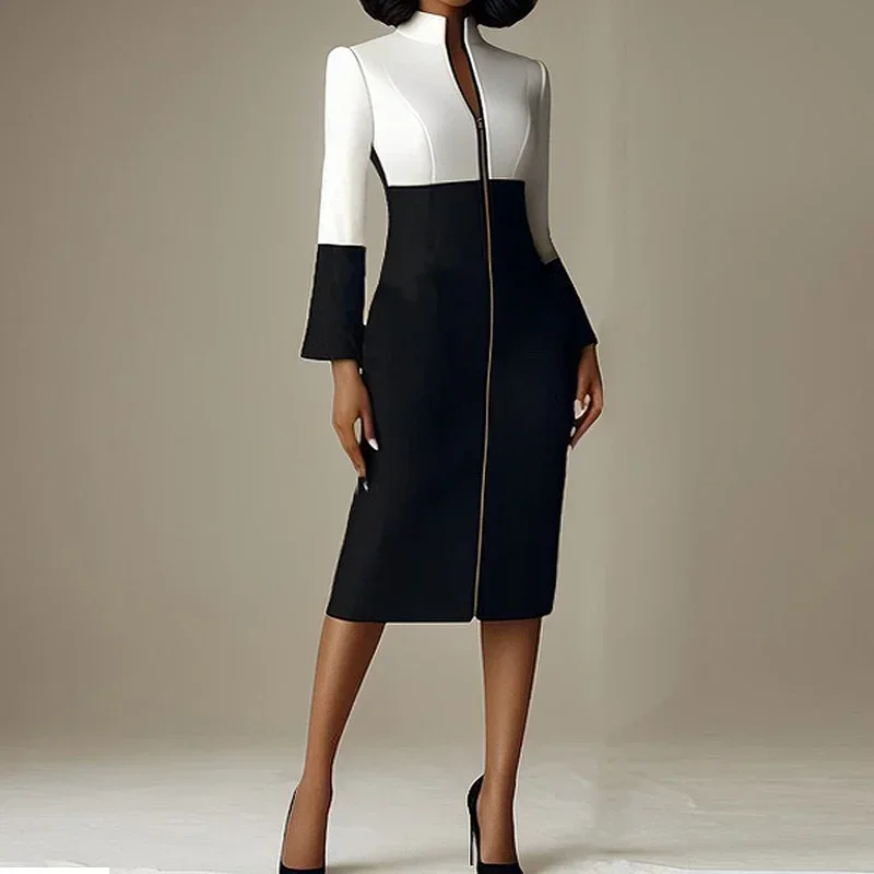 Women Contrast Color V Neck Zi - Women Formal Wear H&M incelemesi ve fiyatı