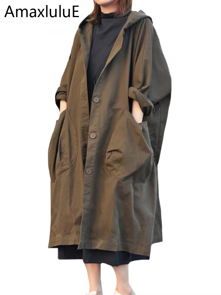 Amax luluE 2024 Autumn Womens  - Trench Coat Formal incelemesi ve fiyatı