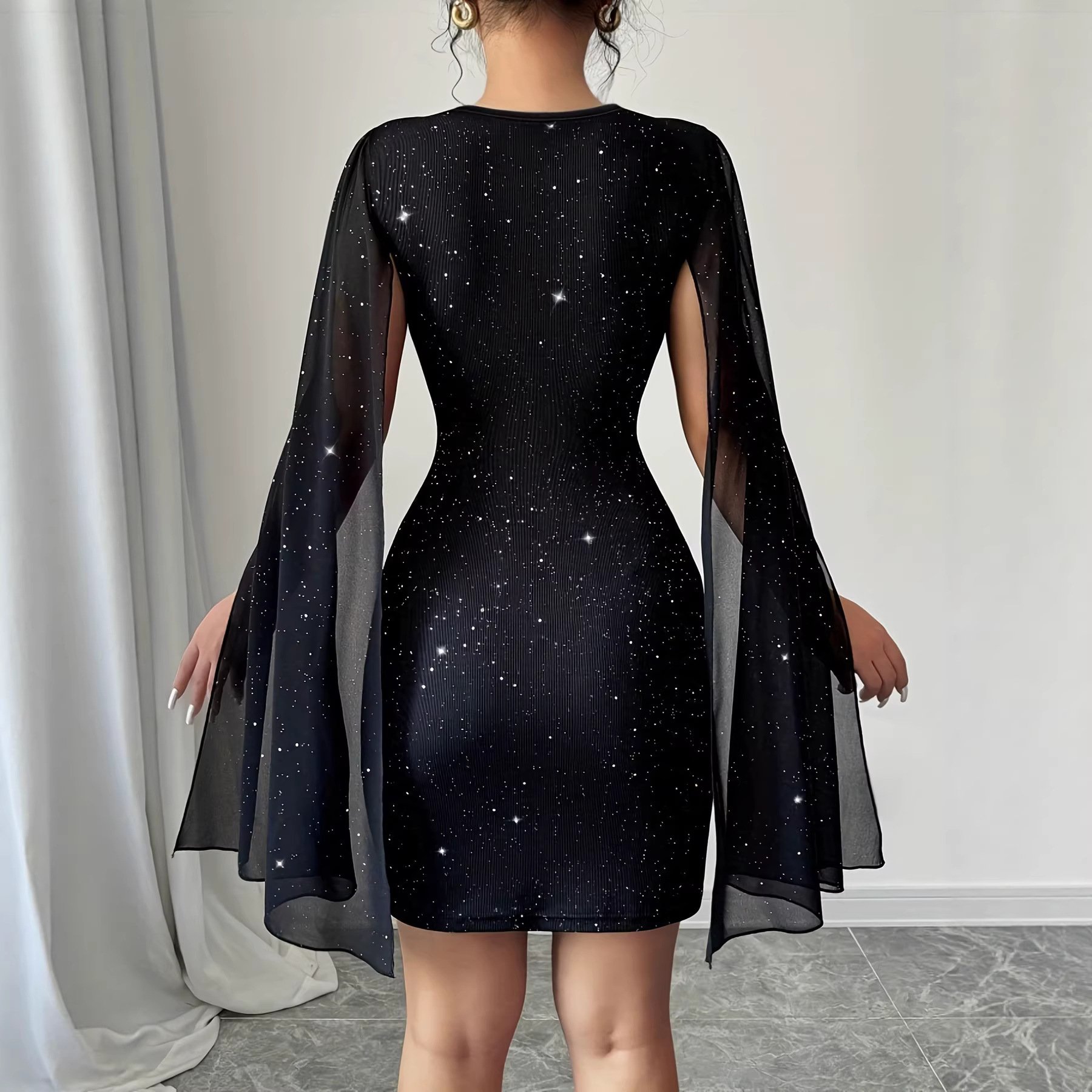 V Neck Bodycon Midi Dress Eleg - Women Formal Wear H&M incelemesi ve fiyatı