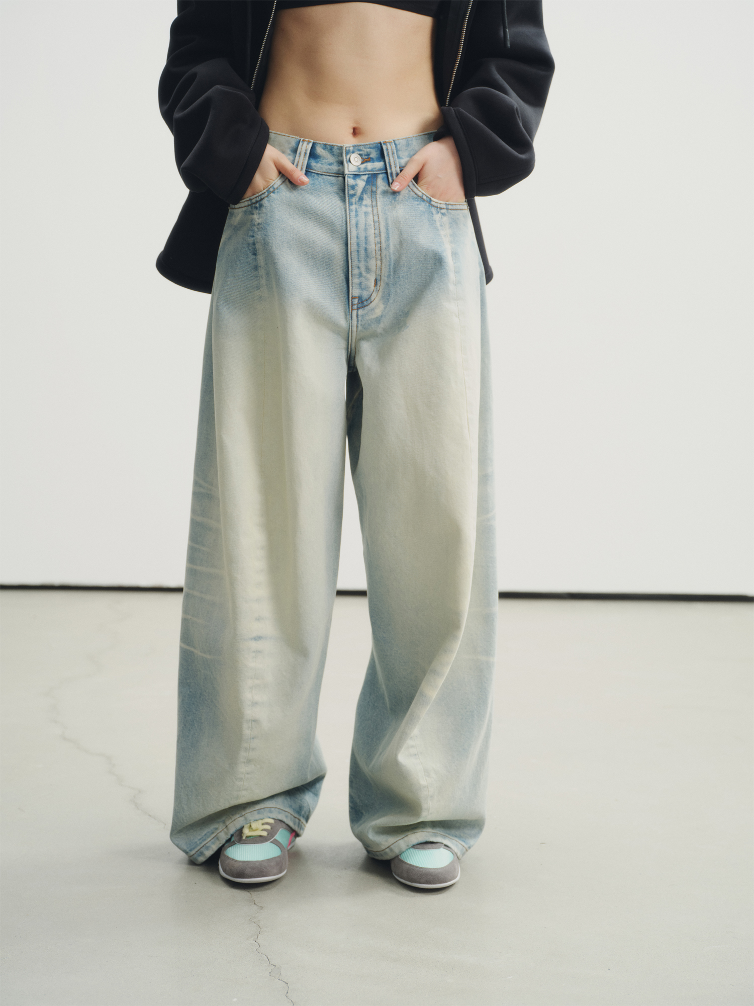 VERMO Vintage Washed Loose Jea - Tailored Trouser Wide incelemesi ve fiyatı