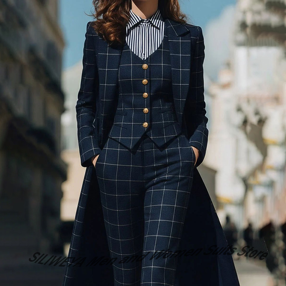 Sophisticated Navy Blue Women' - Women Formal Wear With Blazer incelemesi ve fiyatı