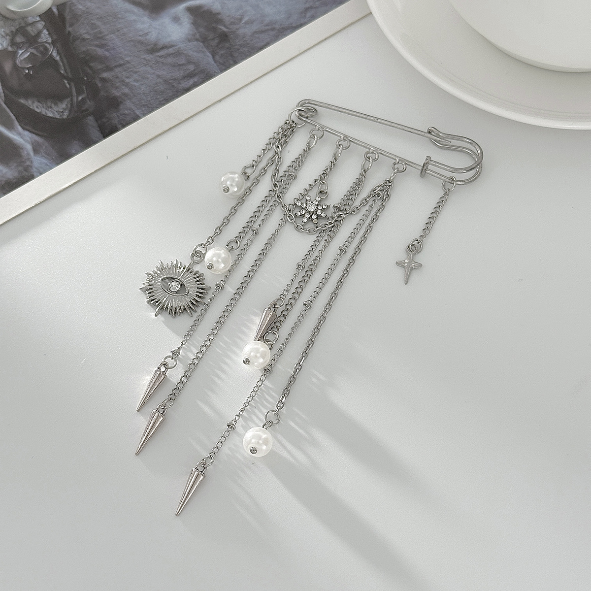 Imitation Pearl Brooch Elegant - Women'S Formal Wear Accessories incelemesi ve fiyatı