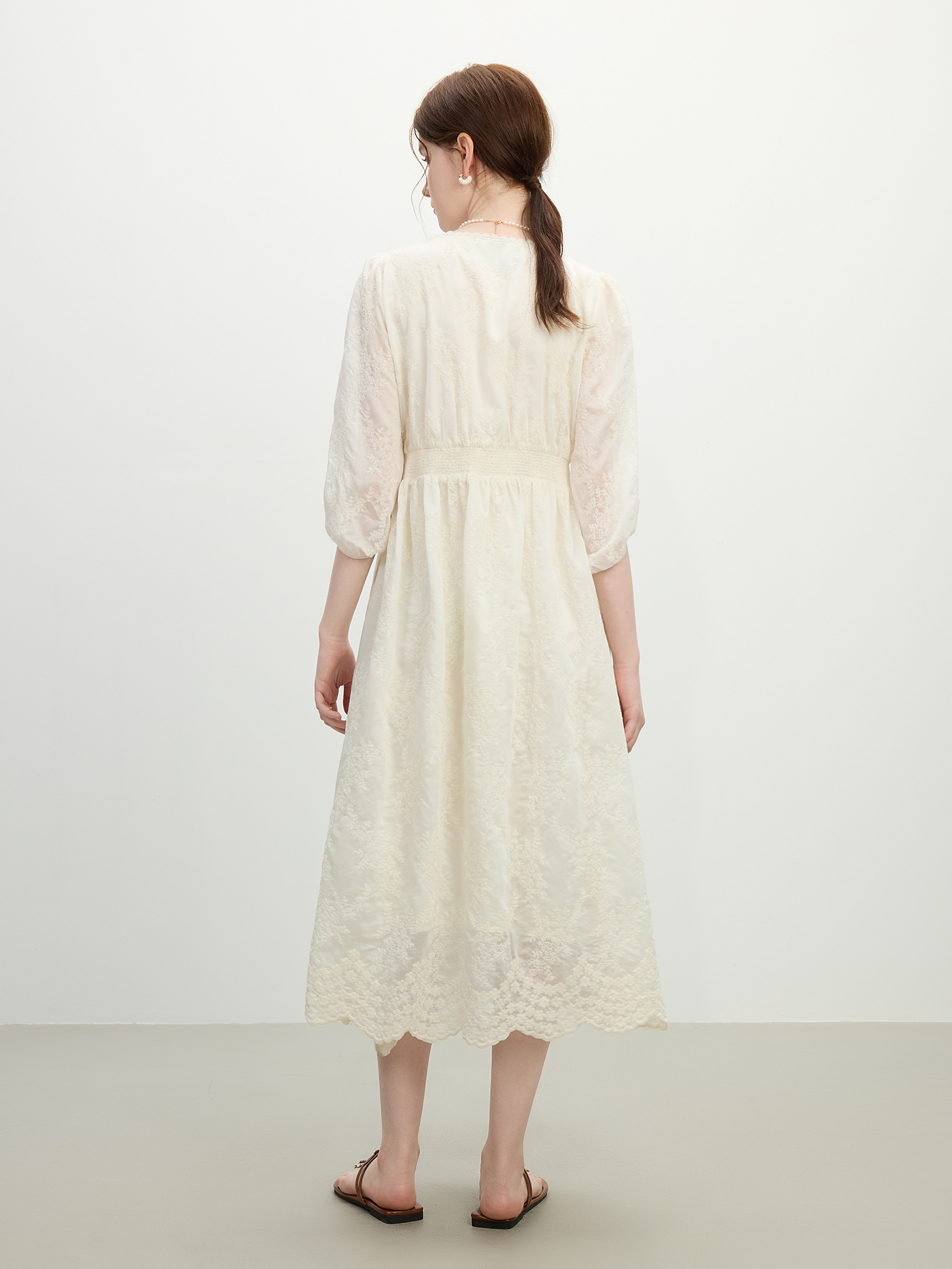FSLE French Jacquard Lace Maxi - Women Formal Wear H&M incelemesi ve fiyatı