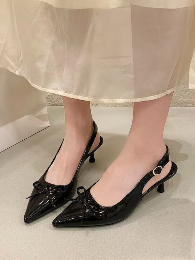 Women Patent Leather Bow Point - Women Formal Wear With Shoes incelemesi ve fiyatı