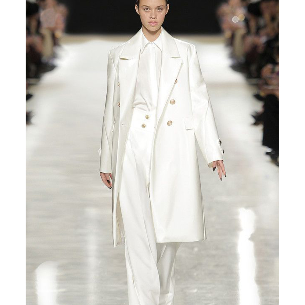 Luxurious Satin White Women's  - Trench Coat Formal incelemesi ve fiyatı