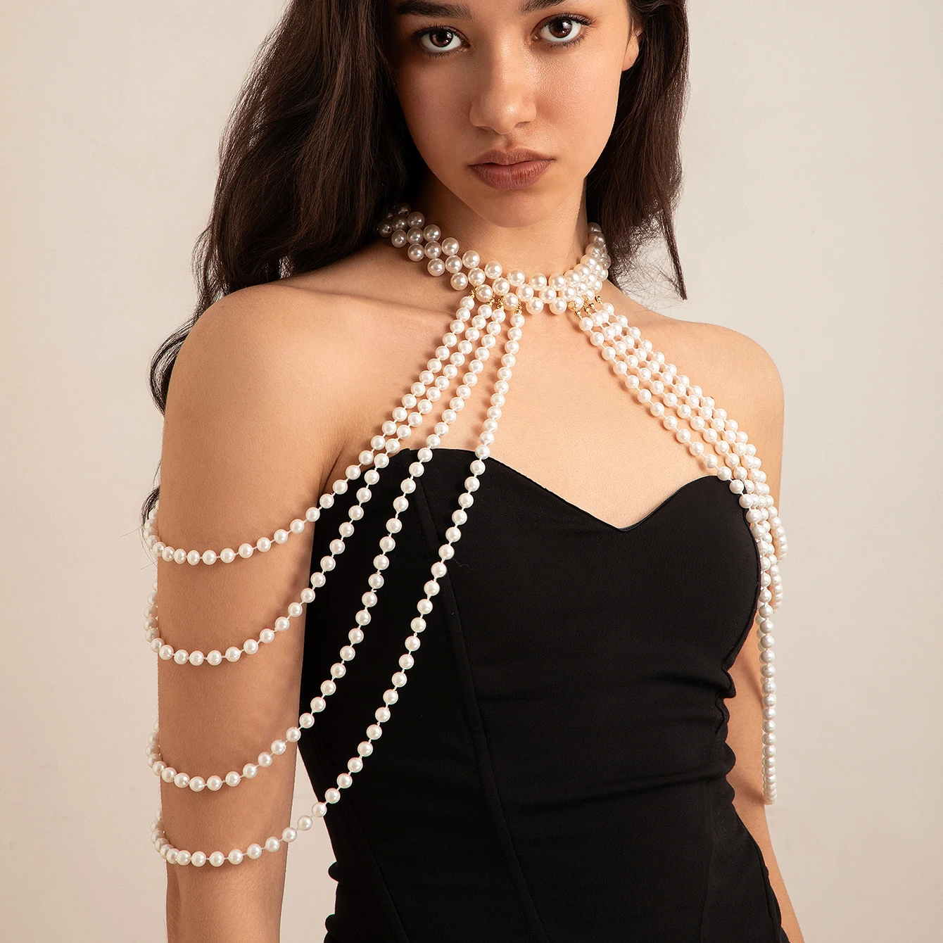 Bridal Tassel Imitation Pearl  - Pearl Necklace Set incelemesi ve fiyatı