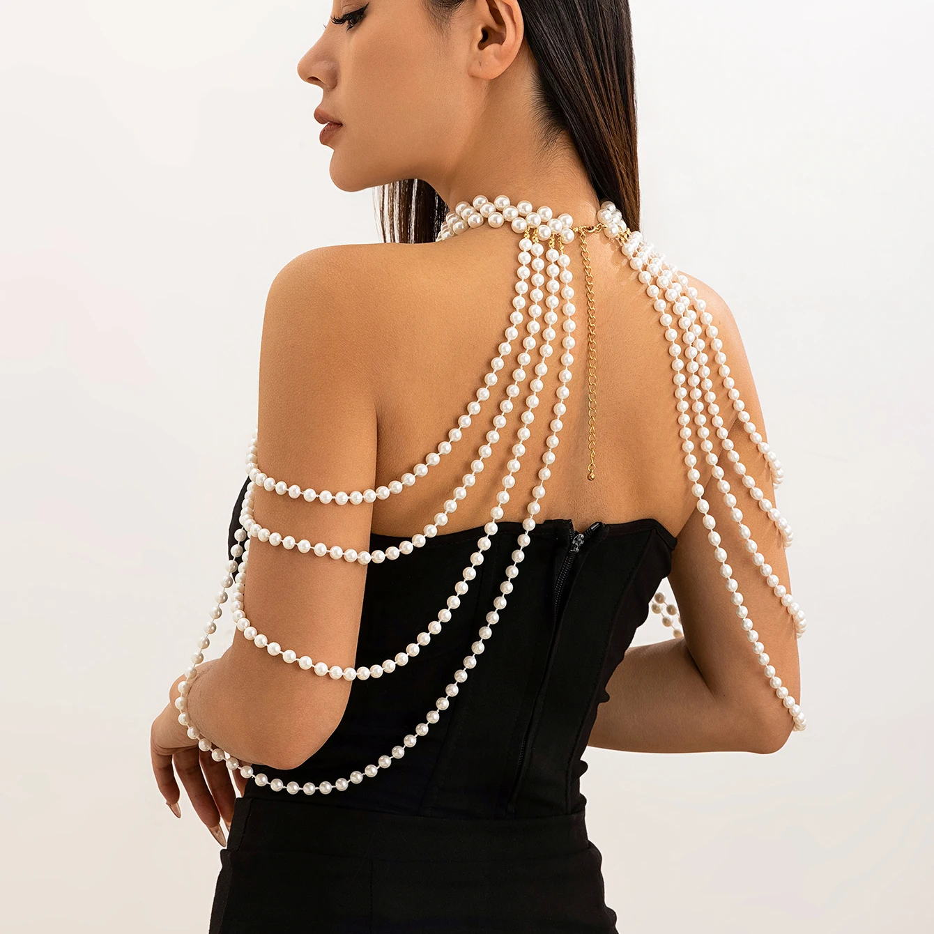 Bridal Tassel Imitation Pearl  - Pearl Necklace Set incelemesi ve fiyatı