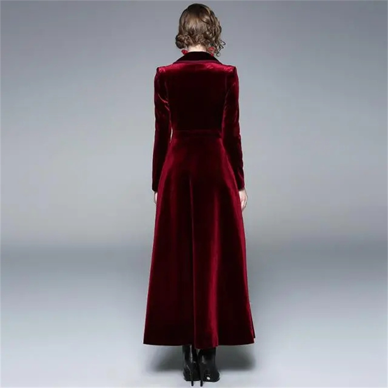 Golden Velvet Long Windbreaker - Trench Coat Formal incelemesi ve fiyatı