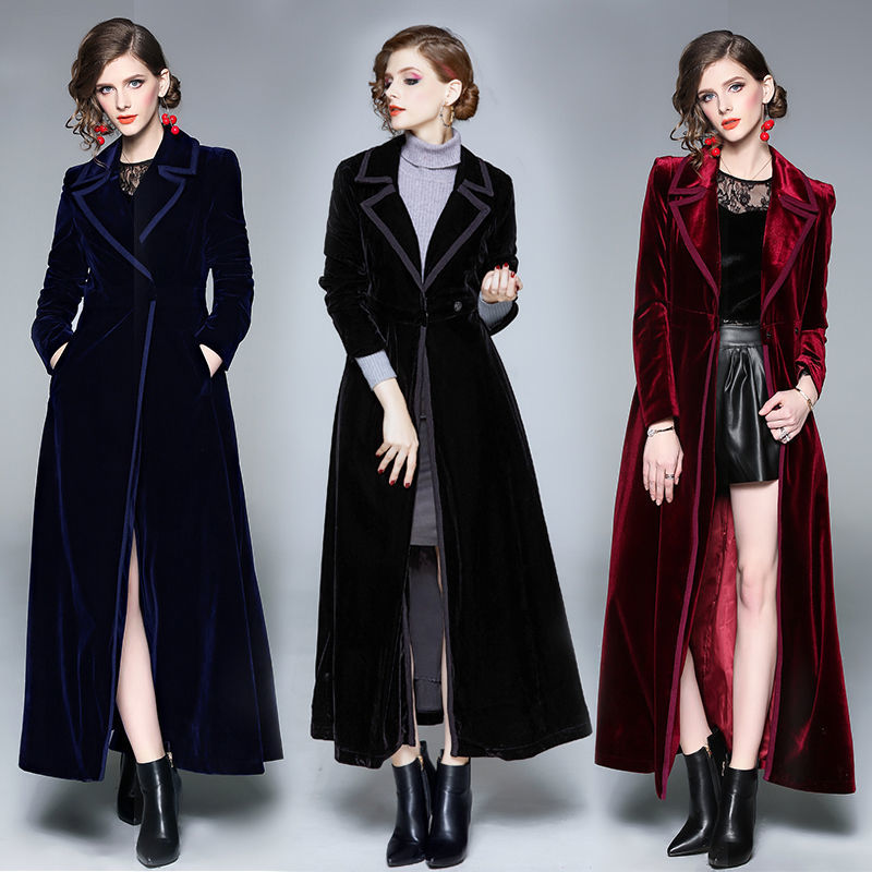 Golden Velvet Long Windbreaker - Trench Coat Formal incelemesi ve fiyatı