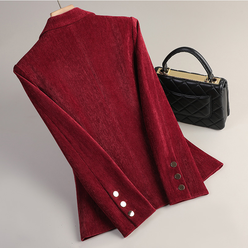 Yellow Gold Velvet Blazer Wome - Women Formal Wear Office incelemesi ve fiyatı