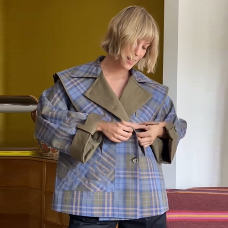Stylish Double Sided Coat Wome - Trench Coat Formal incelemesi ve fiyatı