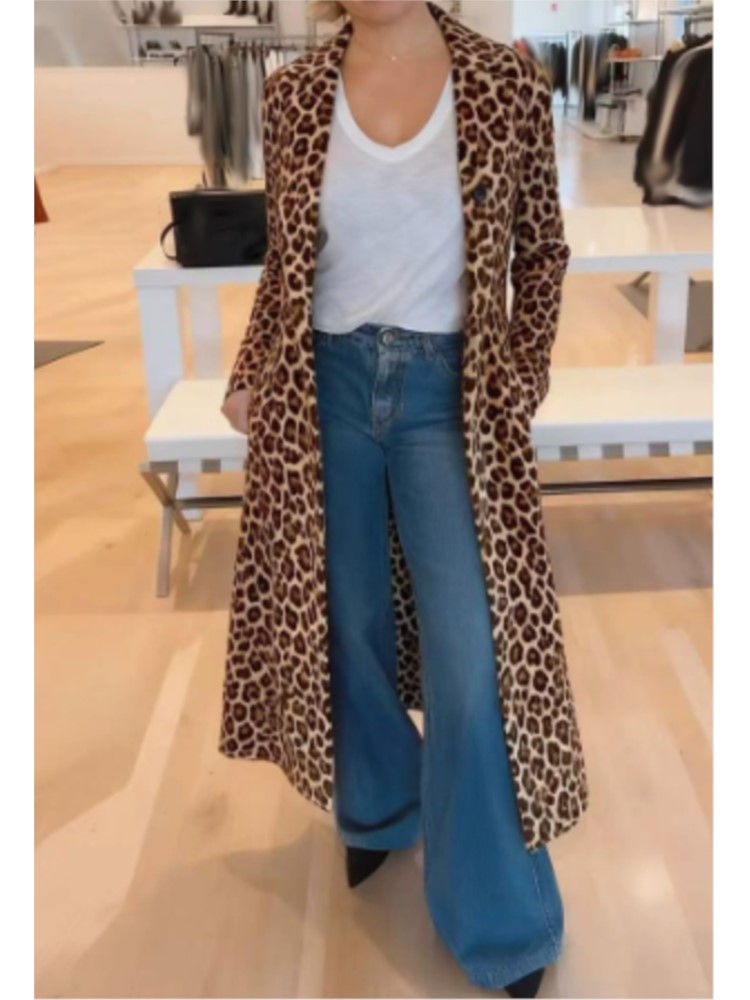 Fashion Leopard Trench For Wom - Trench Coat Formal incelemesi ve fiyatı