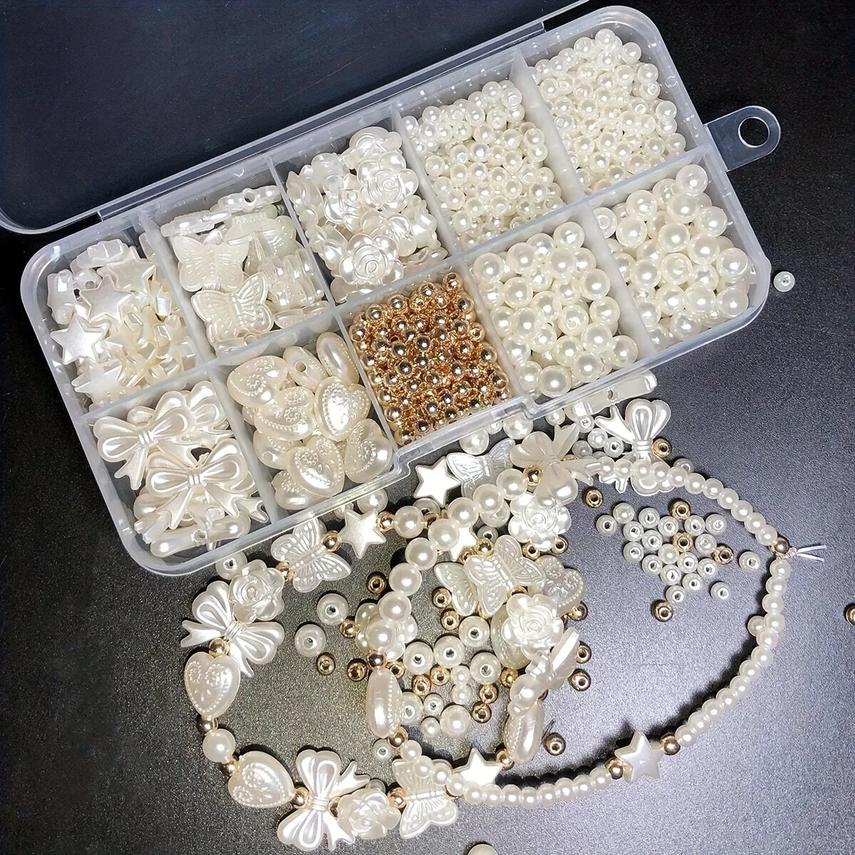 800Pcs White Mixed Polished Ac - Pearl Necklace Set incelemesi ve fiyatı