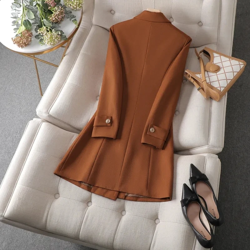 Autumn Winter Jacket Women Lon - Women Formal Wear Office incelemesi ve fiyatı