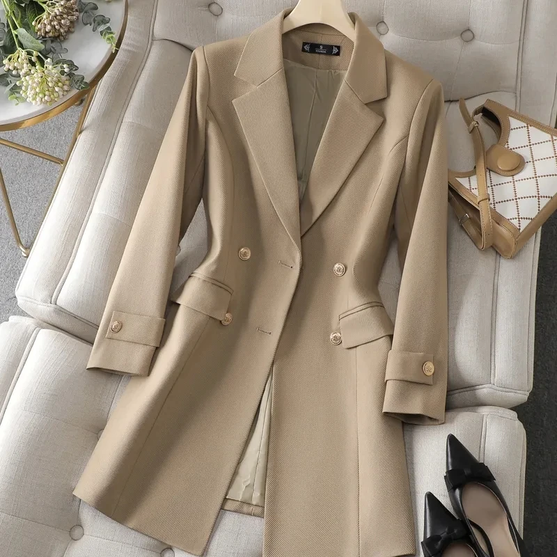 Autumn Winter Jacket Women Lon - Women Formal Wear Office incelemesi ve fiyatı