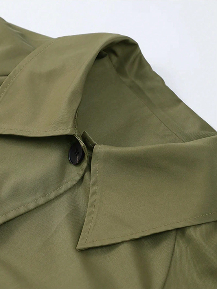 New In Plaid Lining Solid Tren - Trench Coat Formal incelemesi ve fiyatı