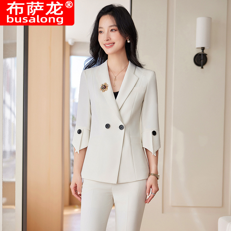 Spring Summer New Yellow Suit  - Women Formal Wear With Blazer incelemesi ve fiyatı