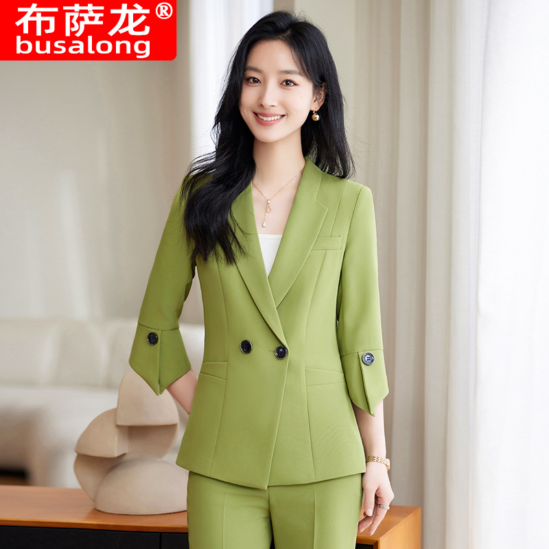 Spring Summer New Yellow Suit  - Women Formal Wear With Blazer incelemesi ve fiyatı