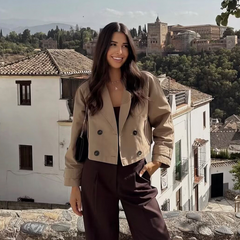 Women's Fashion Double Breaste - Trench Coat Formal incelemesi ve fiyatı