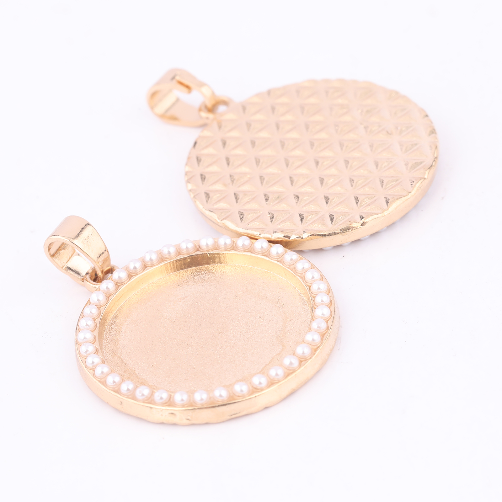 5pcs Kc Gold Pearl Cabochon Ba - Pearl Necklace Set incelemesi ve fiyatı