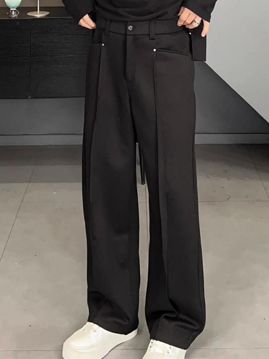 Korean Style Casual Pants Drap - Tailored Trouser Wide incelemesi ve fiyatı