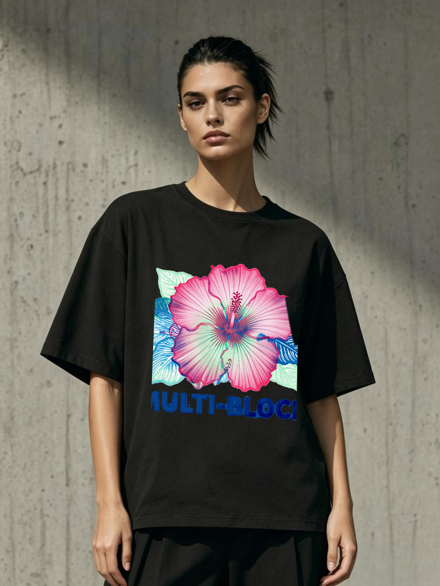 T Shirts Woman Block Print Han - Women'S Formal Traditional Wear incelemesi ve fiyatı