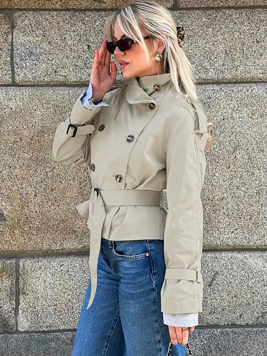 Spring Autumn With Belt Trench - Trench Coat Formal incelemesi ve fiyatı