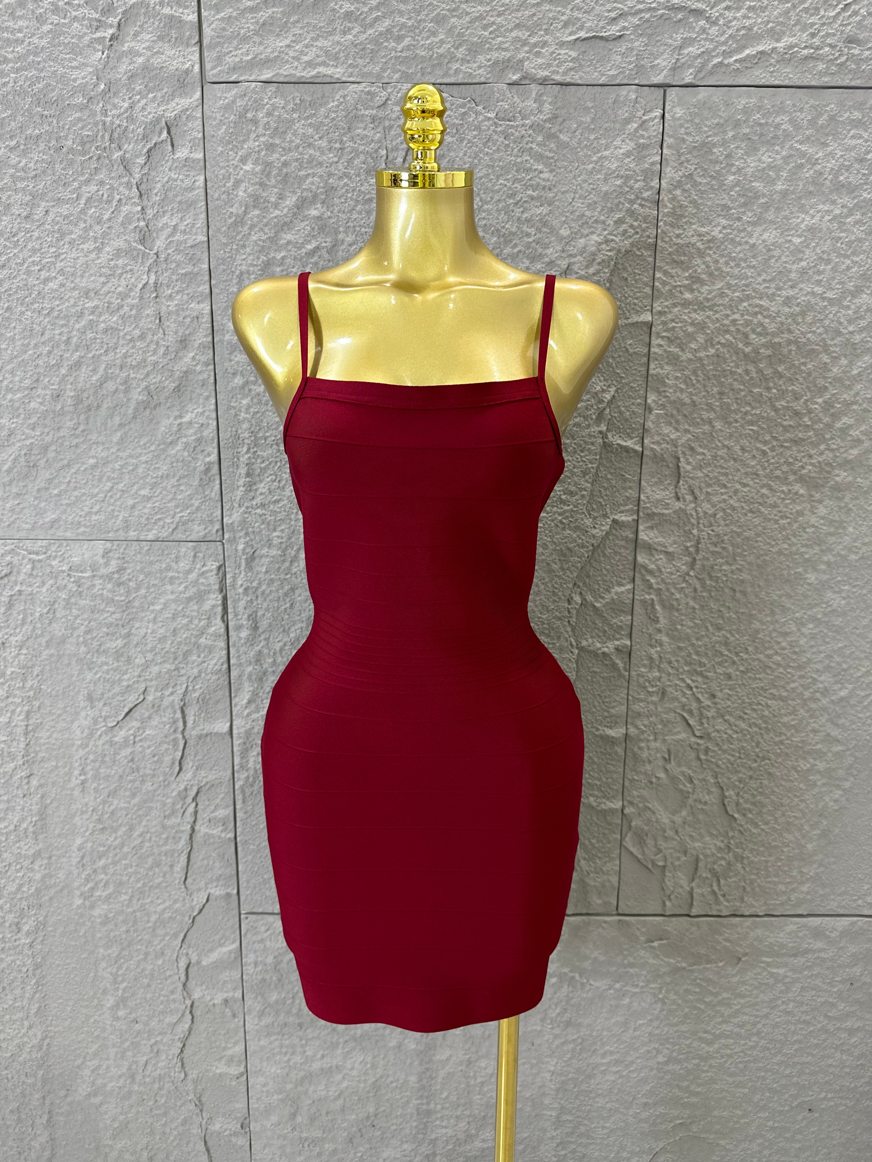 Chic Burgundy Bandage Mini Dre - Women Formal Wear H&M incelemesi ve fiyatı