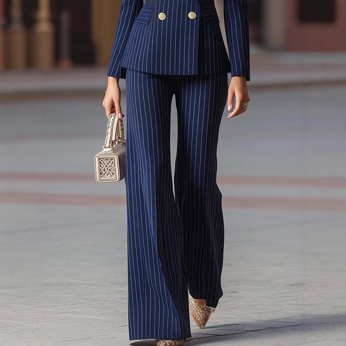 Women Suit Set Pants Wide Leg  - Tailored Trouser Wide incelemesi ve fiyatı