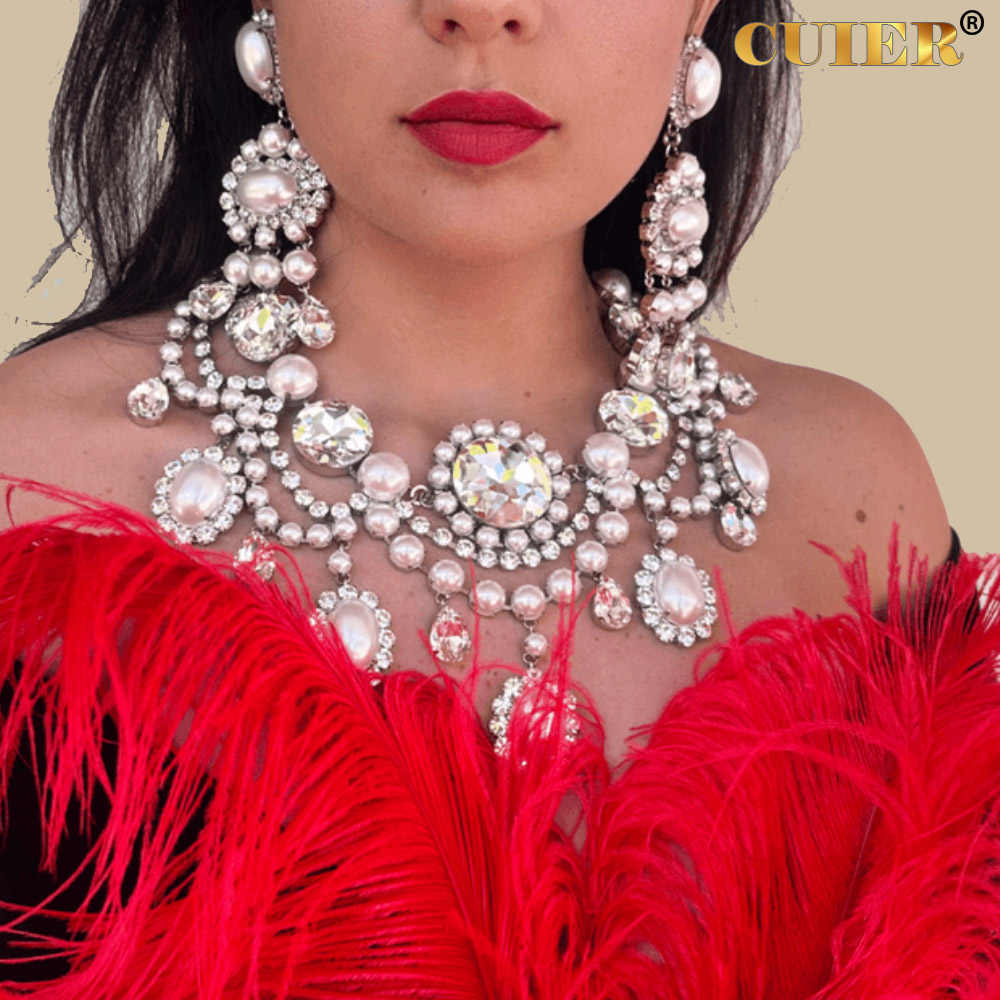 CUIER Pretty Rhinstone Pearl N - Pearl Necklace Set incelemesi ve fiyatı