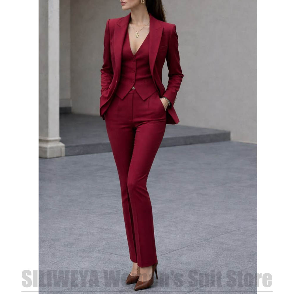 Women 3 Piece Suit Set Blazer  - Women Formal Wear With Blazer incelemesi ve fiyatı