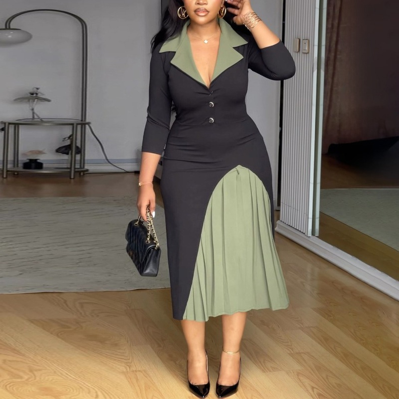 Fashion Color Block A Line Dre - Women Formal Wear H&M incelemesi ve fiyatı