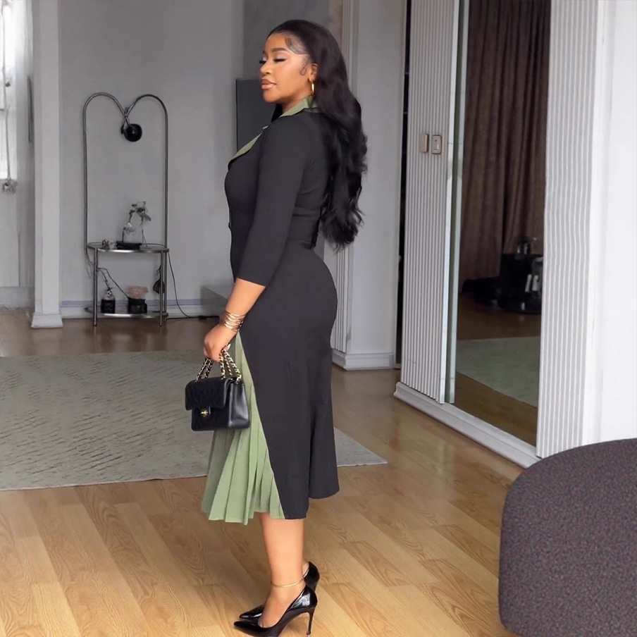 Fashion Color Block A Line Dre - Women Formal Wear H&M incelemesi ve fiyatı