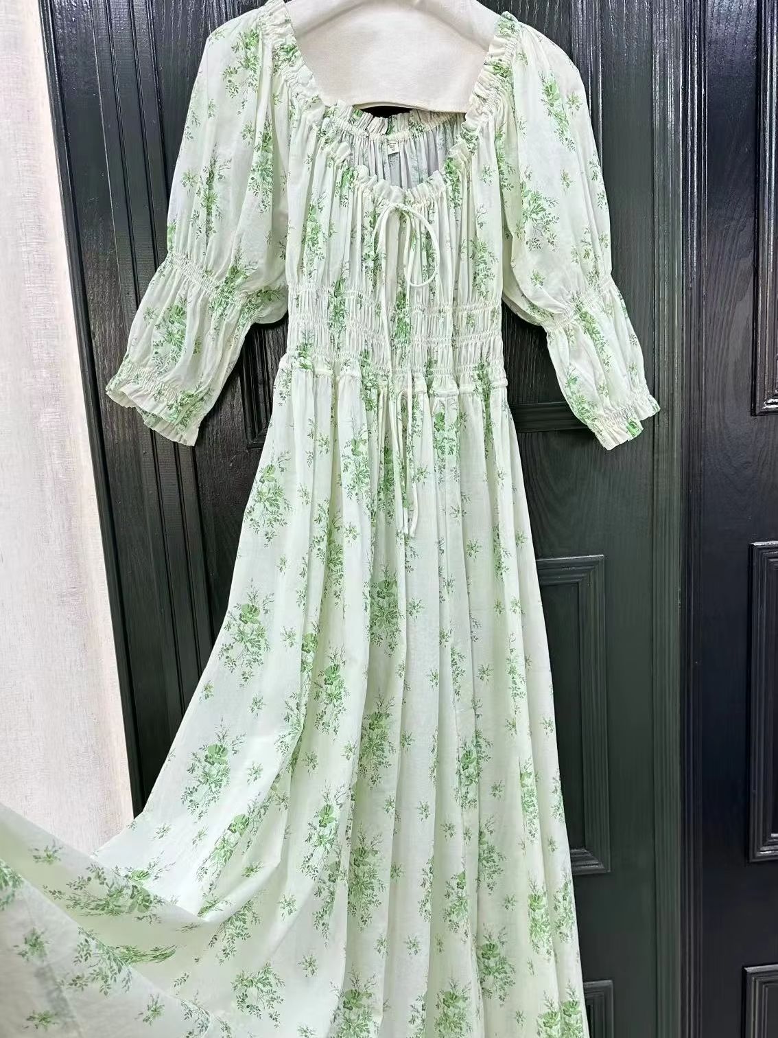 2026 Women's Green Flower Prin - Women'S Green Formal Wear incelemesi ve fiyatı