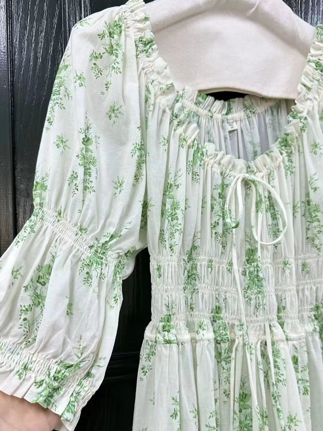 2026 Women's Green Flower Prin - Women'S Green Formal Wear incelemesi ve fiyatı