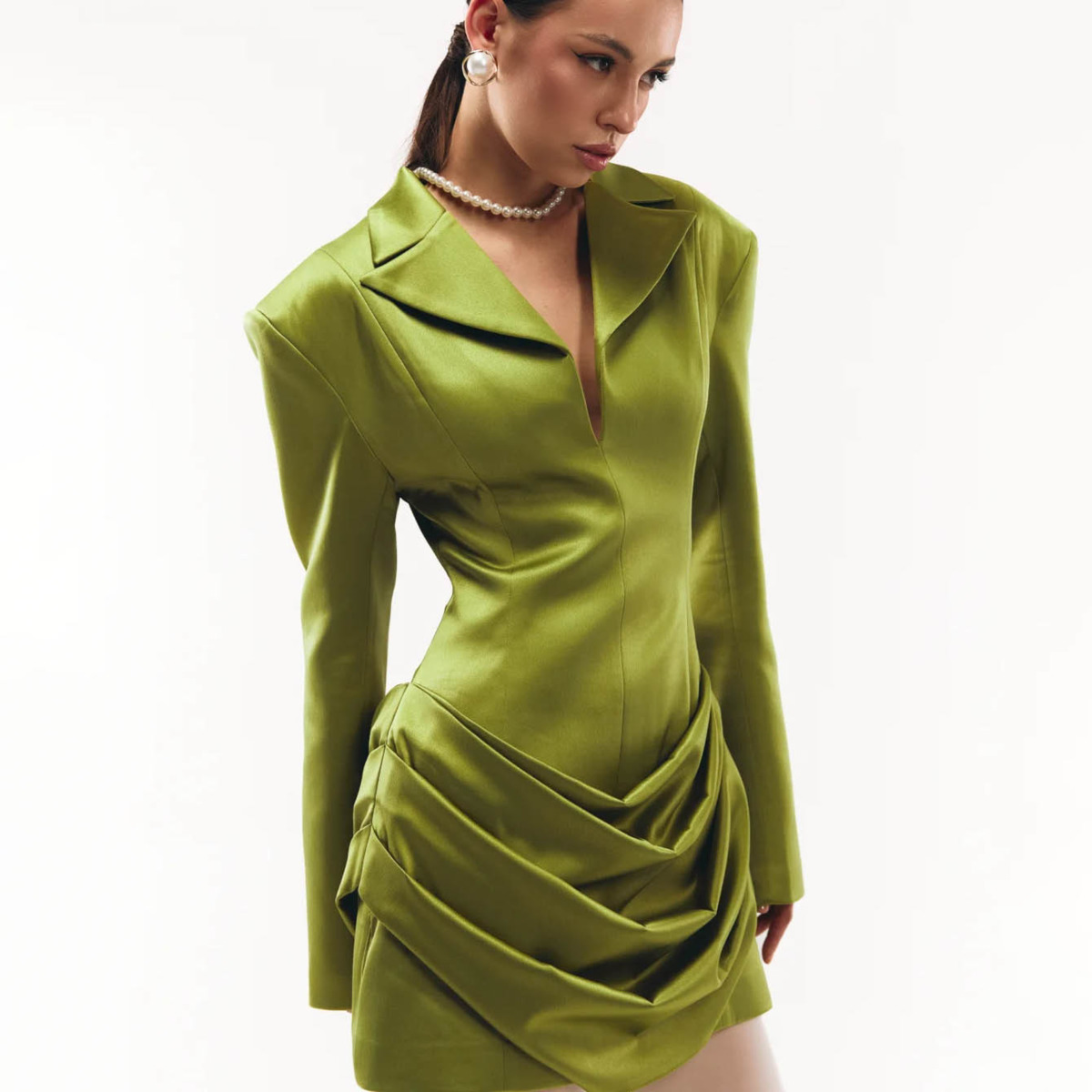 KT Elegant Satin Blazer Dress  - Women Formal Wear H&M incelemesi ve fiyatı