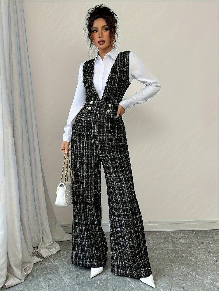 Women High Waist Wide Leg Plai - Women Formal Wear Office incelemesi ve fiyatı