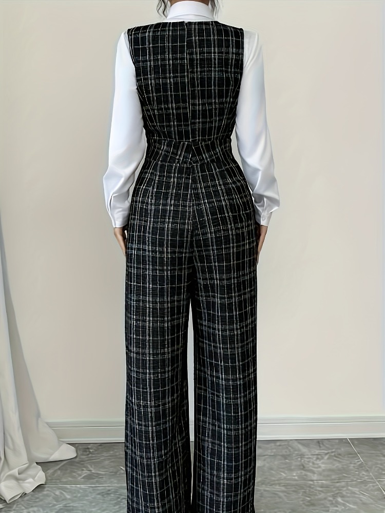 Women High Waist Wide Leg Plai - Women Formal Wear Office incelemesi ve fiyatı