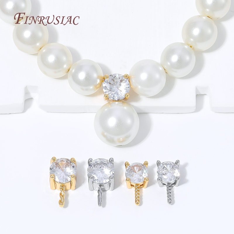 18K Gold Plated CZ Prong Set P - Pearl Necklace Set incelemesi ve fiyatı